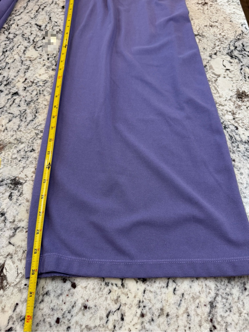 Halara Purple Wide Leg Pleated Pants Medium Tall High Waist - Picture 3 of 9